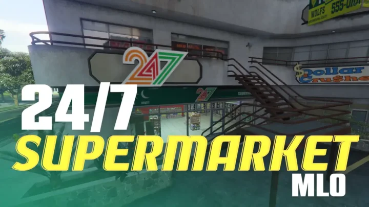 24/7 Supermarket MLO in Hawick with a stocked store and counter.