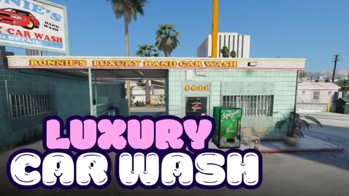 FiveM Luxury Car Wash modern gas station and wash bays