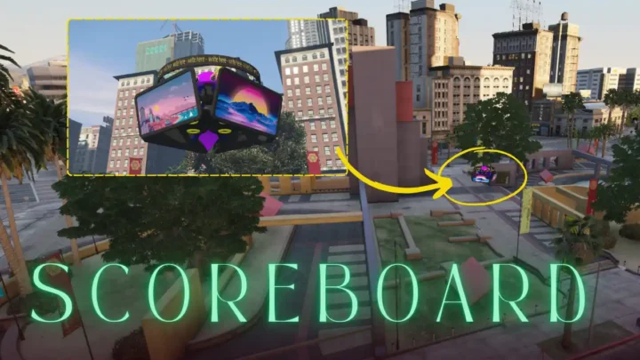 FiveM Scoreboard MLO outdoor park in Legion Square