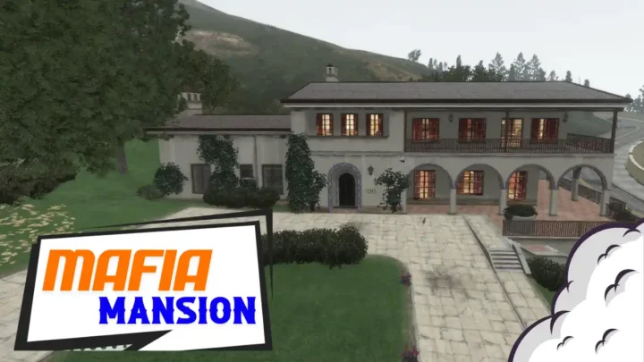 Mafia mansion interior with dark luxury decor in Vinewood Hills