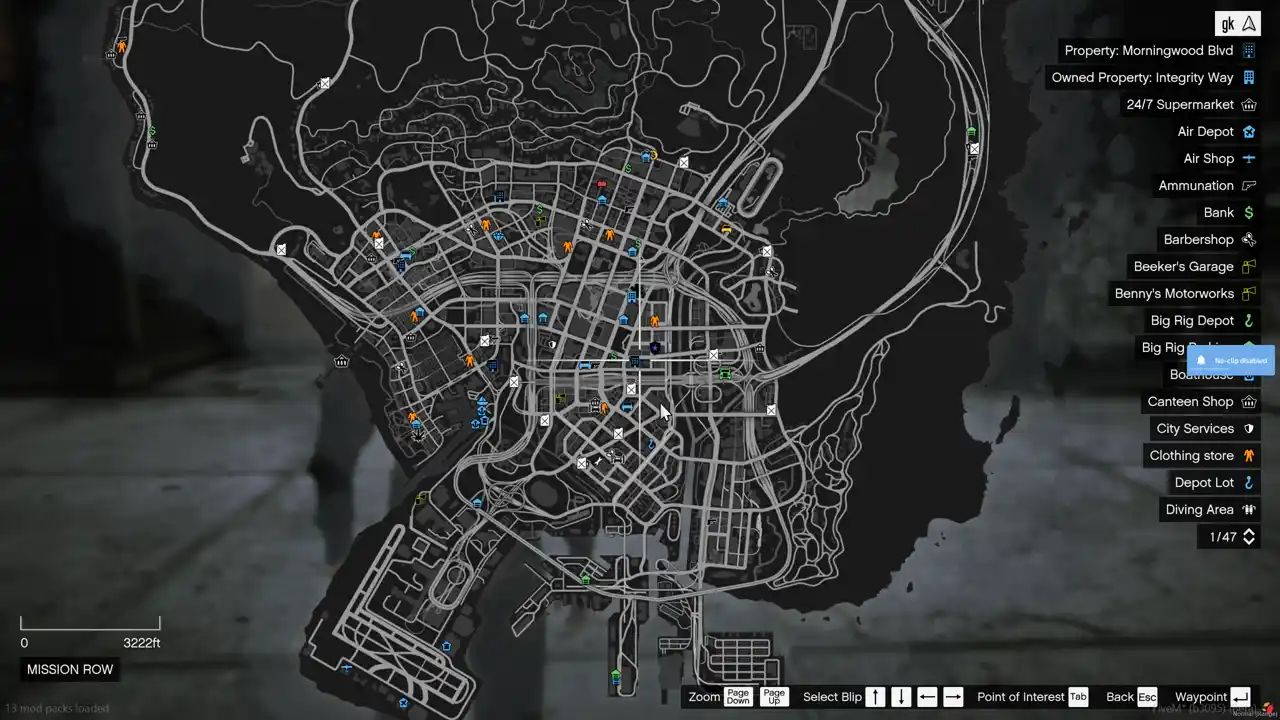 Family Pharmacy MLO map location displayed on the FiveM Map showing its Mission Row placement