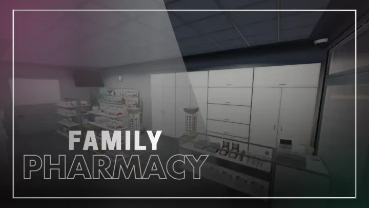 Family Pharmacy MLO main thumbnail showing interior preview for this FiveM MLO and FiveM Map location