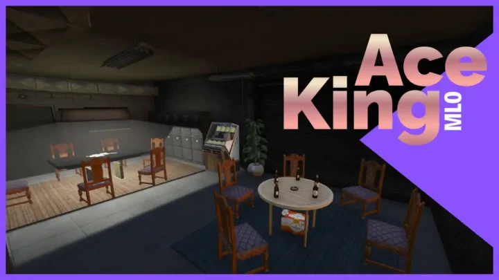 FiveM Ace King MLO – hidden clubhouse meeting room interior FiveM Map gang roleplay