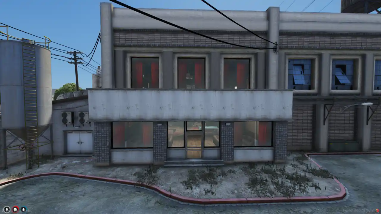 FiveM Club House MLO – rear exterior view of two-story building FiveM Map