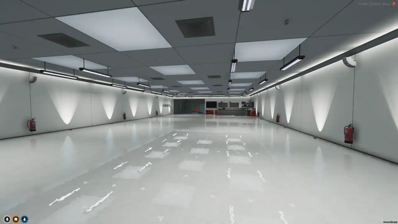 FiveM Luxury Mechanic MLO white garage floor FiveM MLO FiveM Map clean mechanic bay