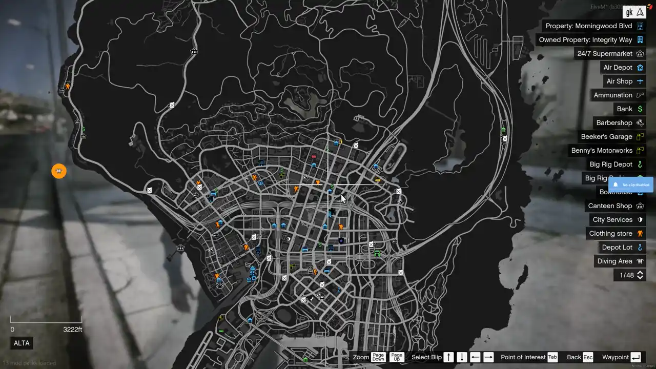 LA Fitness Gym MLO map location view in Alta | FiveM MLO FiveM Map fitness zone